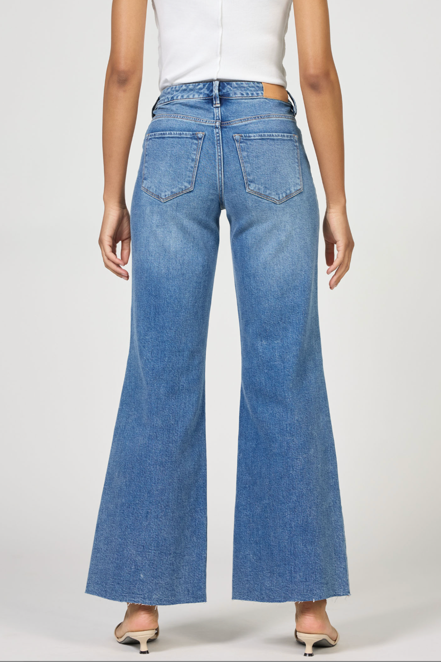 Micah Mid Rise Wide Leg Jeans