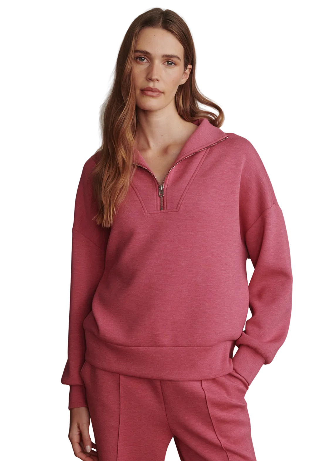 Hawley Half Zip / Rose