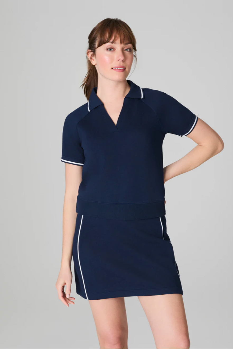 SPANX® AirEssentials Pique Short Sleeve Polo