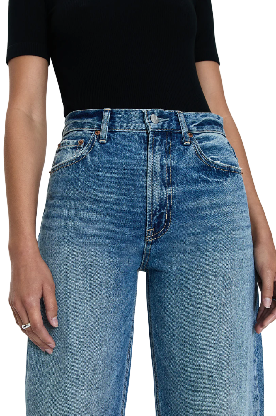 PISTOLA WES HIGH RISE BARREL JEAN - SPECTACLE