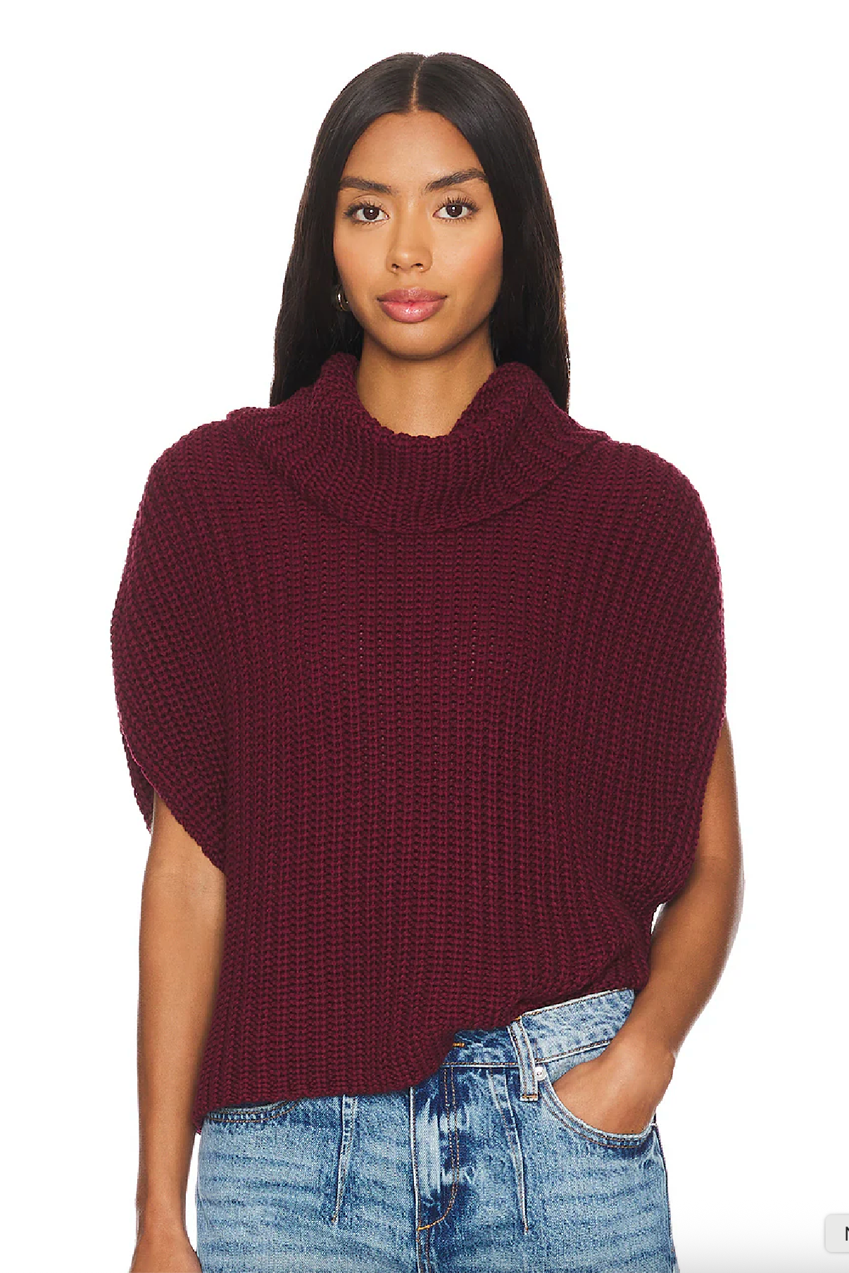 CATE SLEEVELESS TURTLENECK SWEATER