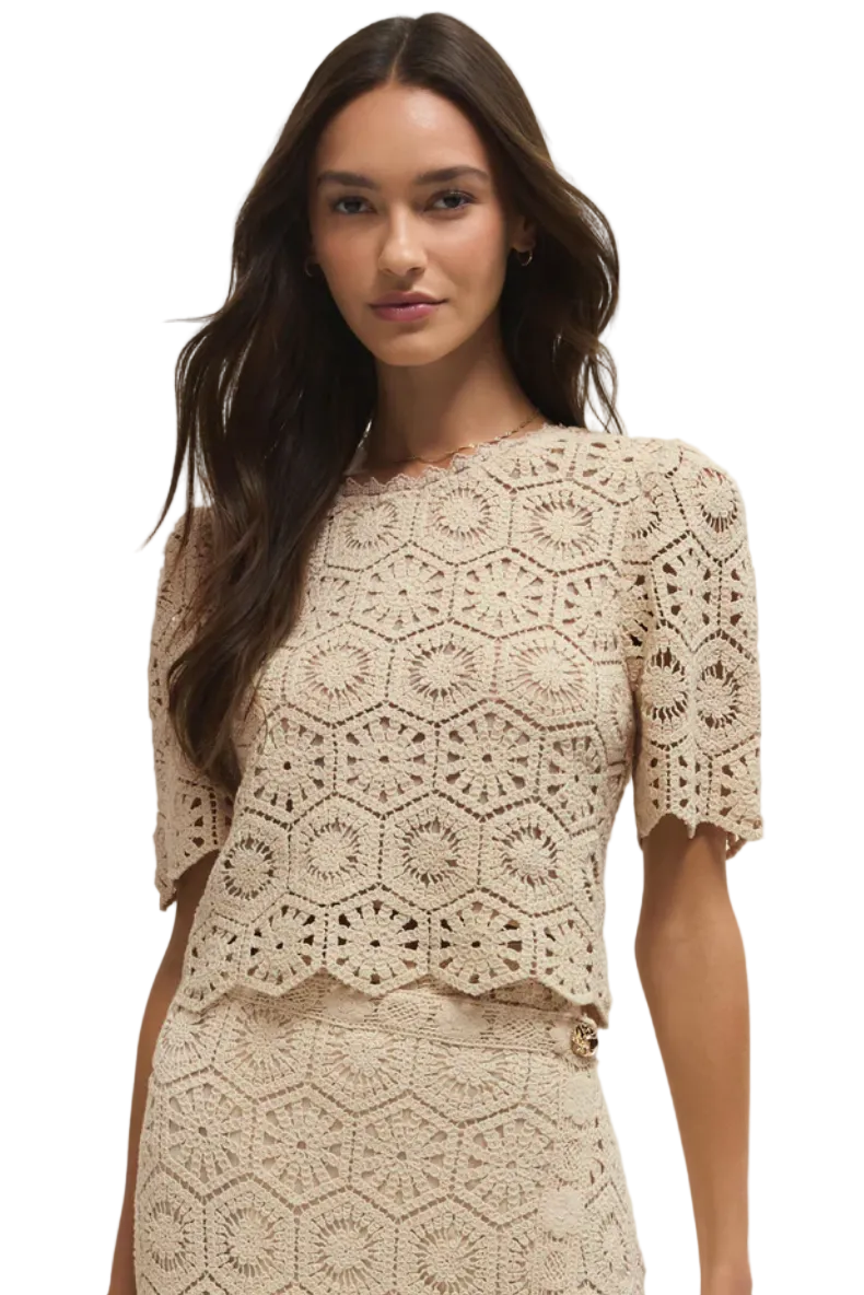 RAQUEL LACE CROPPED TOP