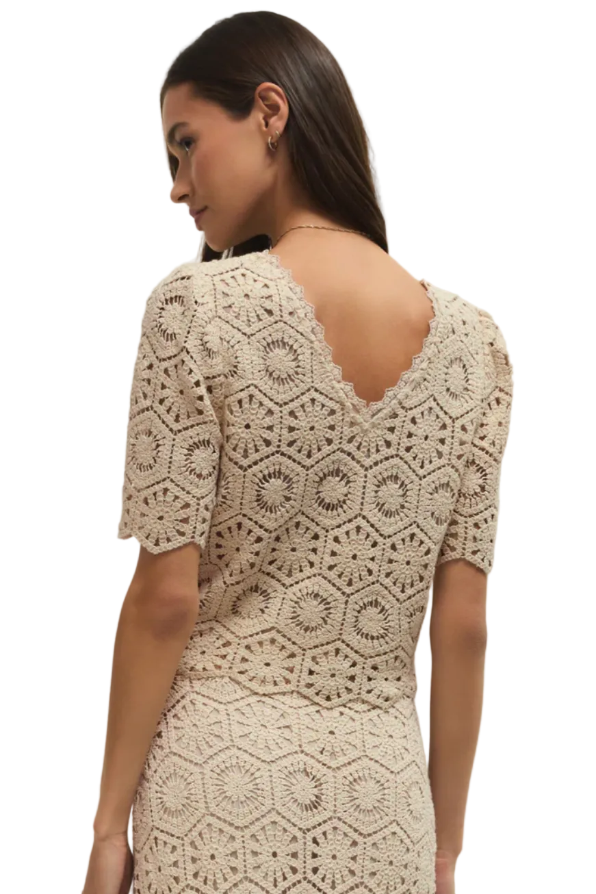 RAQUEL LACE CROPPED TOP