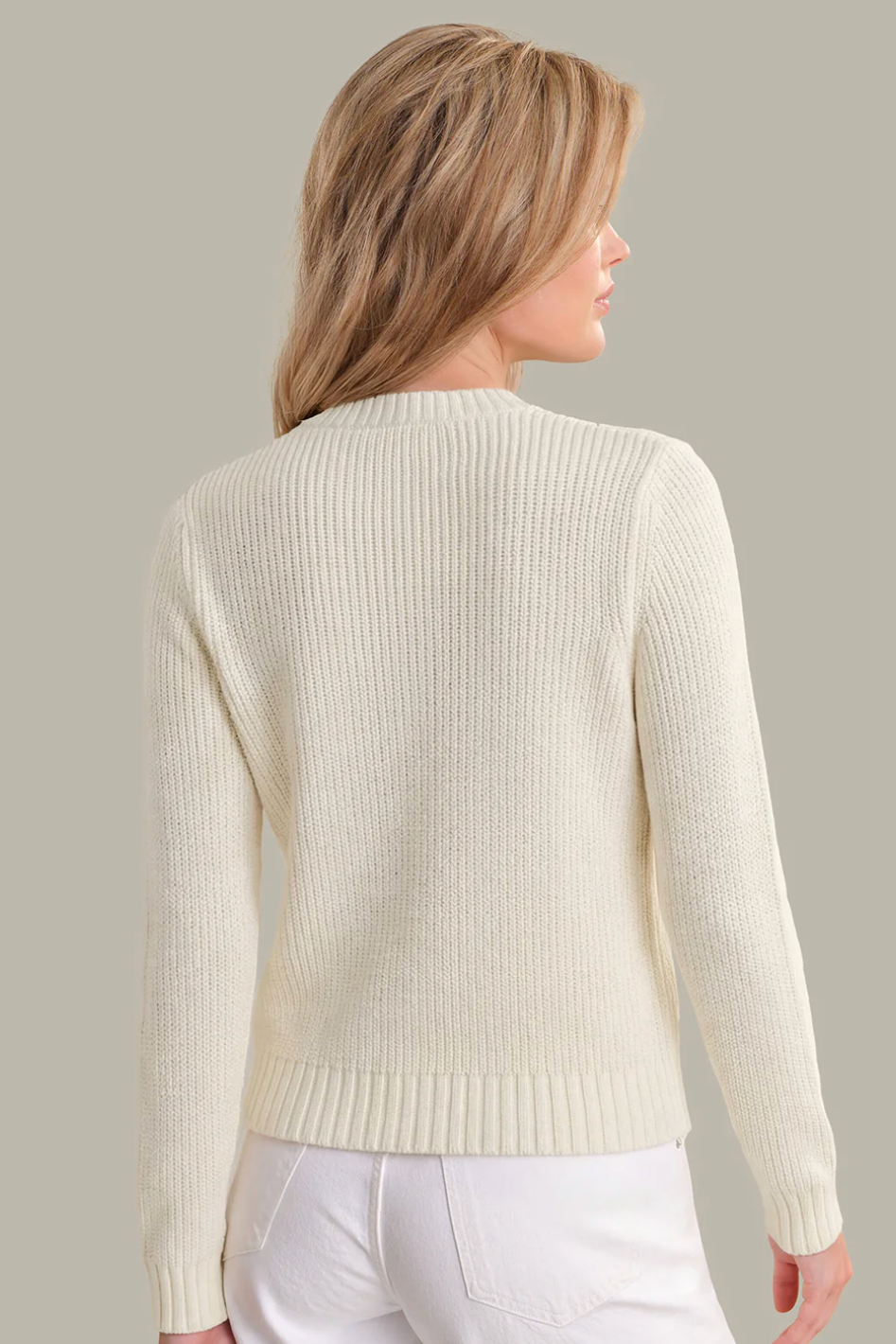 PALMER: CREWNECK COTTON CARDIGAN