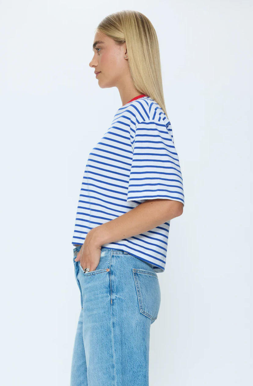 MAE CROPPED TEE - MARITIME RED