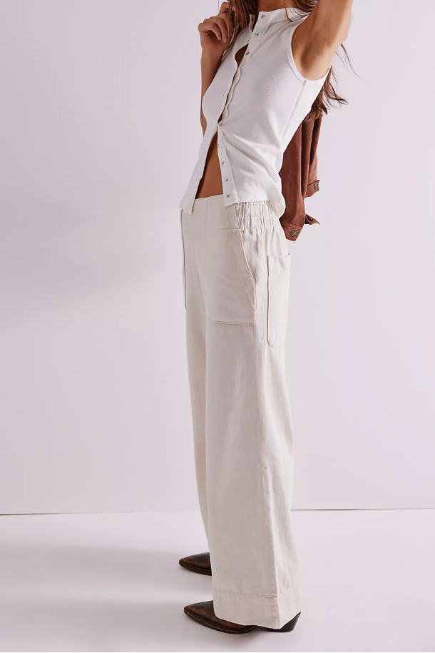 Breezy Denim Pull-On Pants