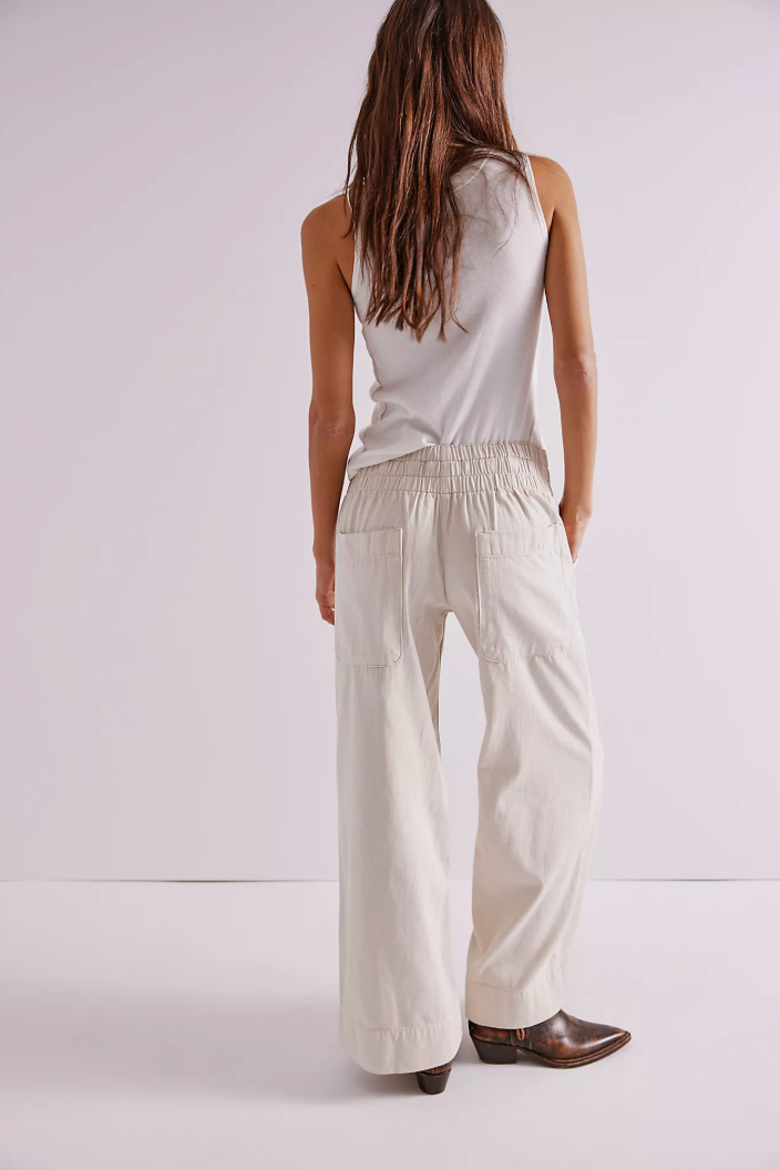Breezy Denim Pull-On Pants