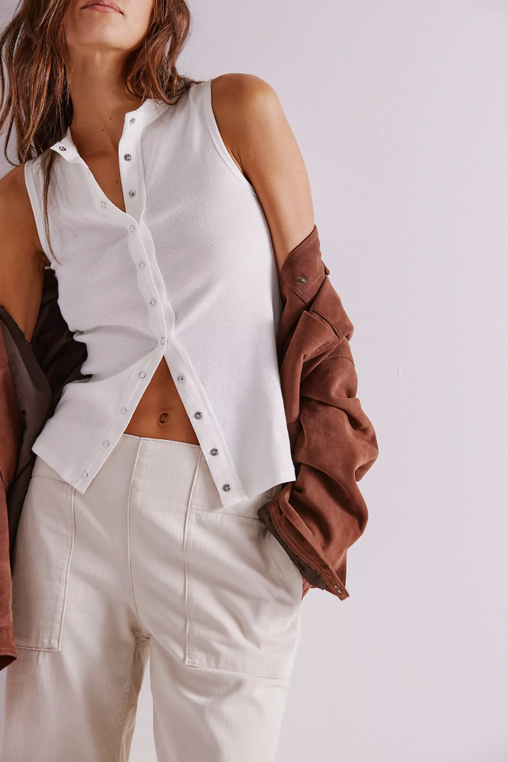 Breezy Denim Pull-On Pants