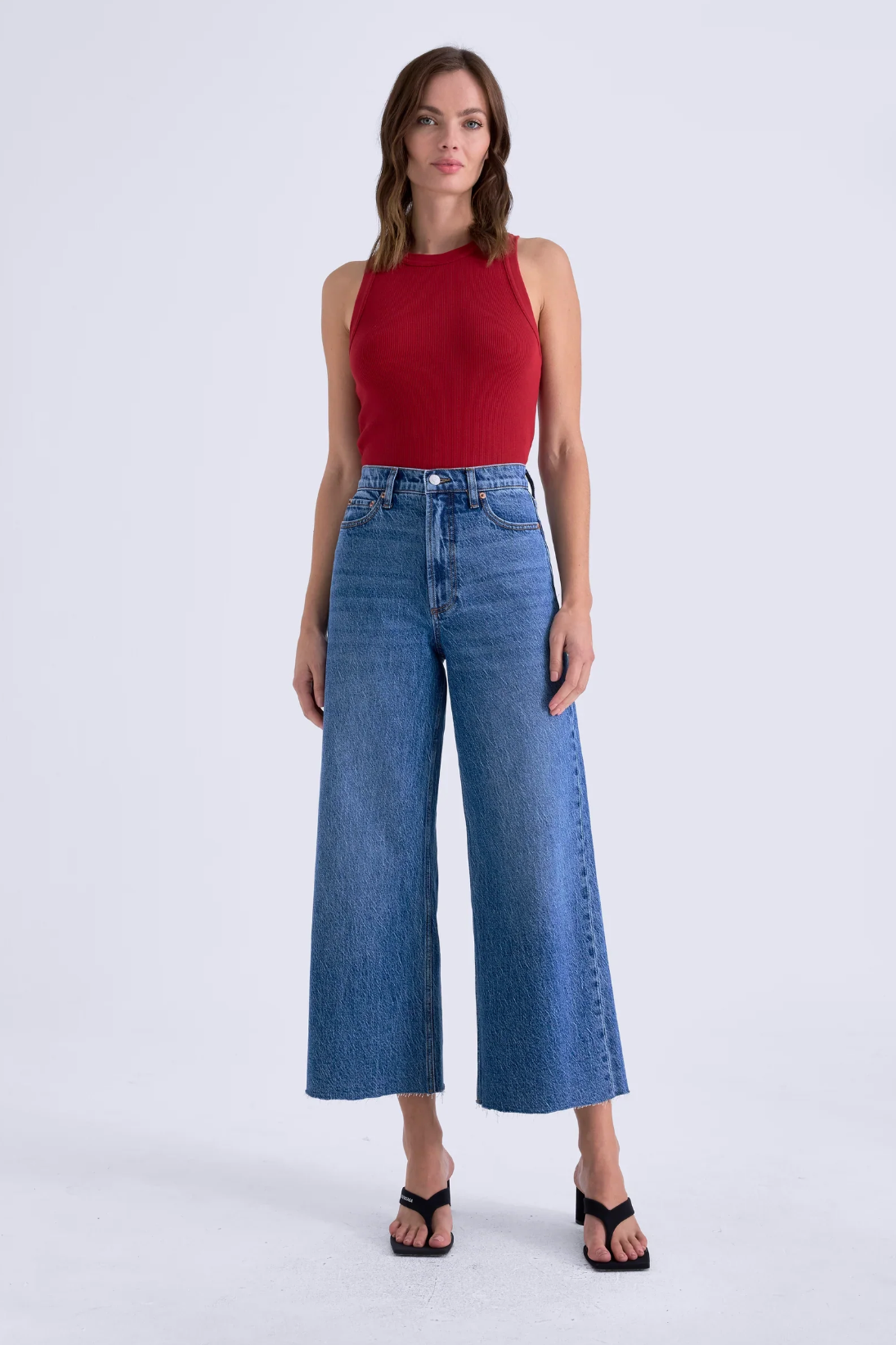 LANA CROP HIGH RISE ULTRA WIDE LEG - CITY SCAPE