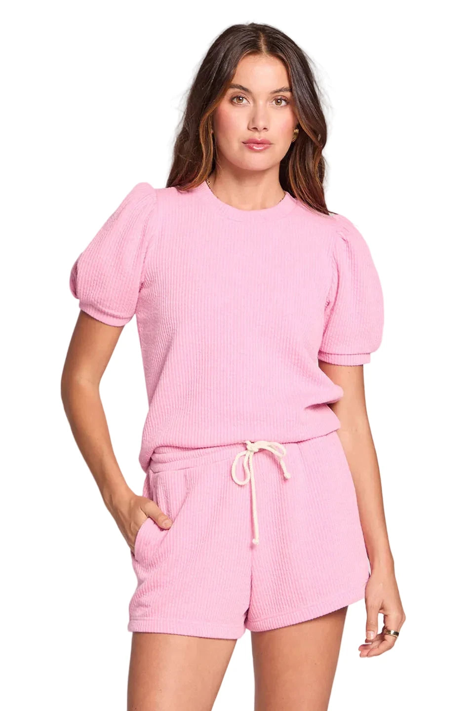 SHORT SLEEVE PETUNIA PULLOVER