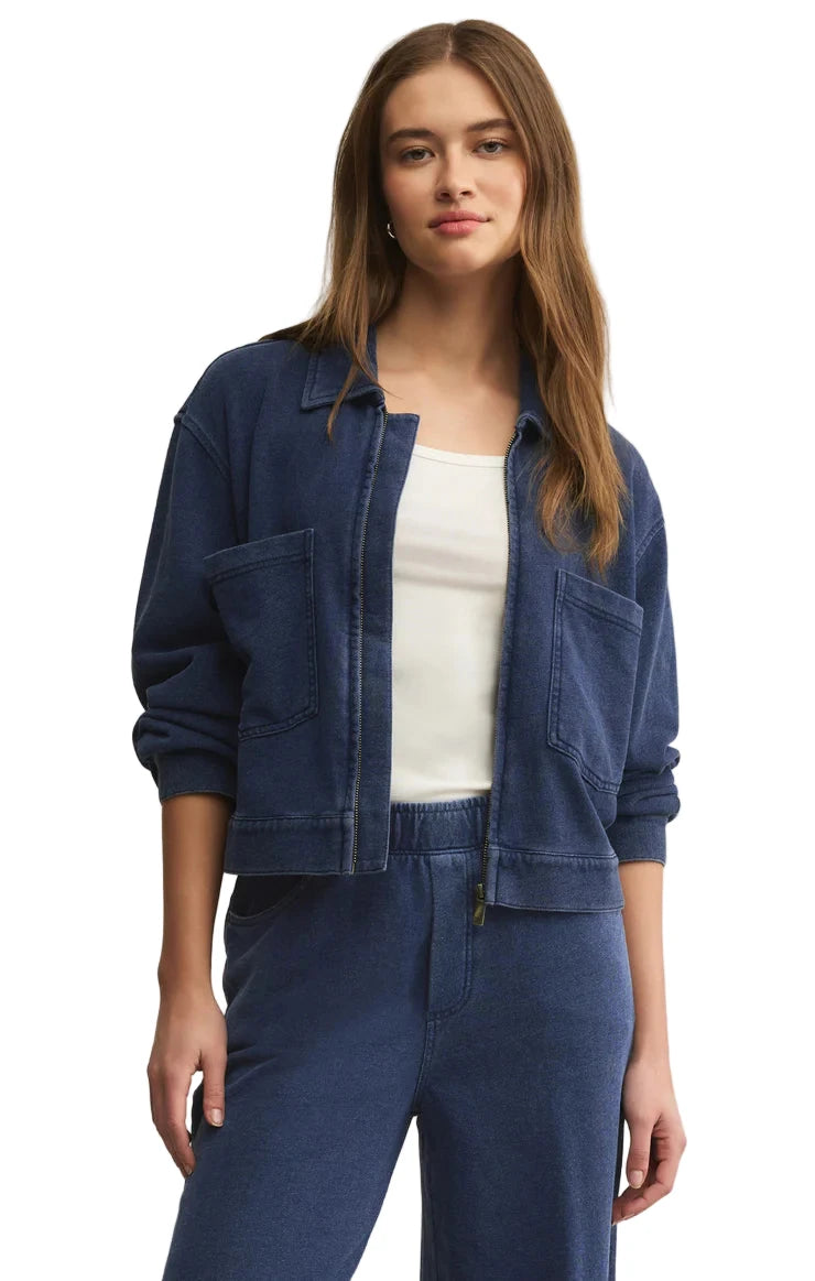 HERITAGE KNIT DENIM JACKET / Indigo