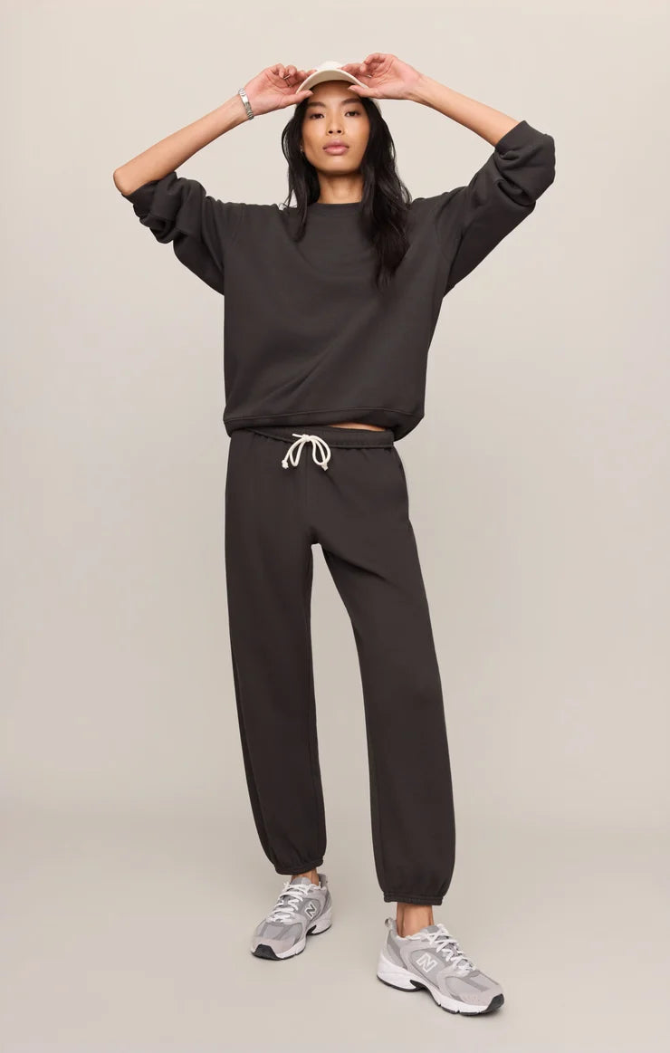 UPTOWN CLASSIC FLEECE JOGGER / ash black