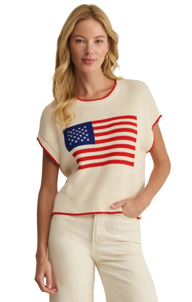 SLEEVELESS PATRIOT SWEATER