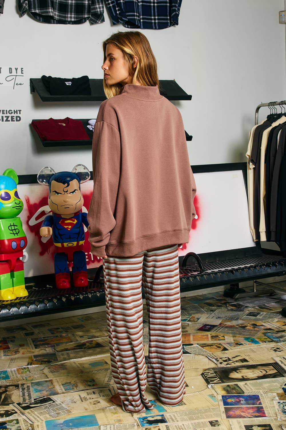 IT2594P-HOTCOCOA | 'HOT COCOA CLUB' Mock Neck Sweatshirt
