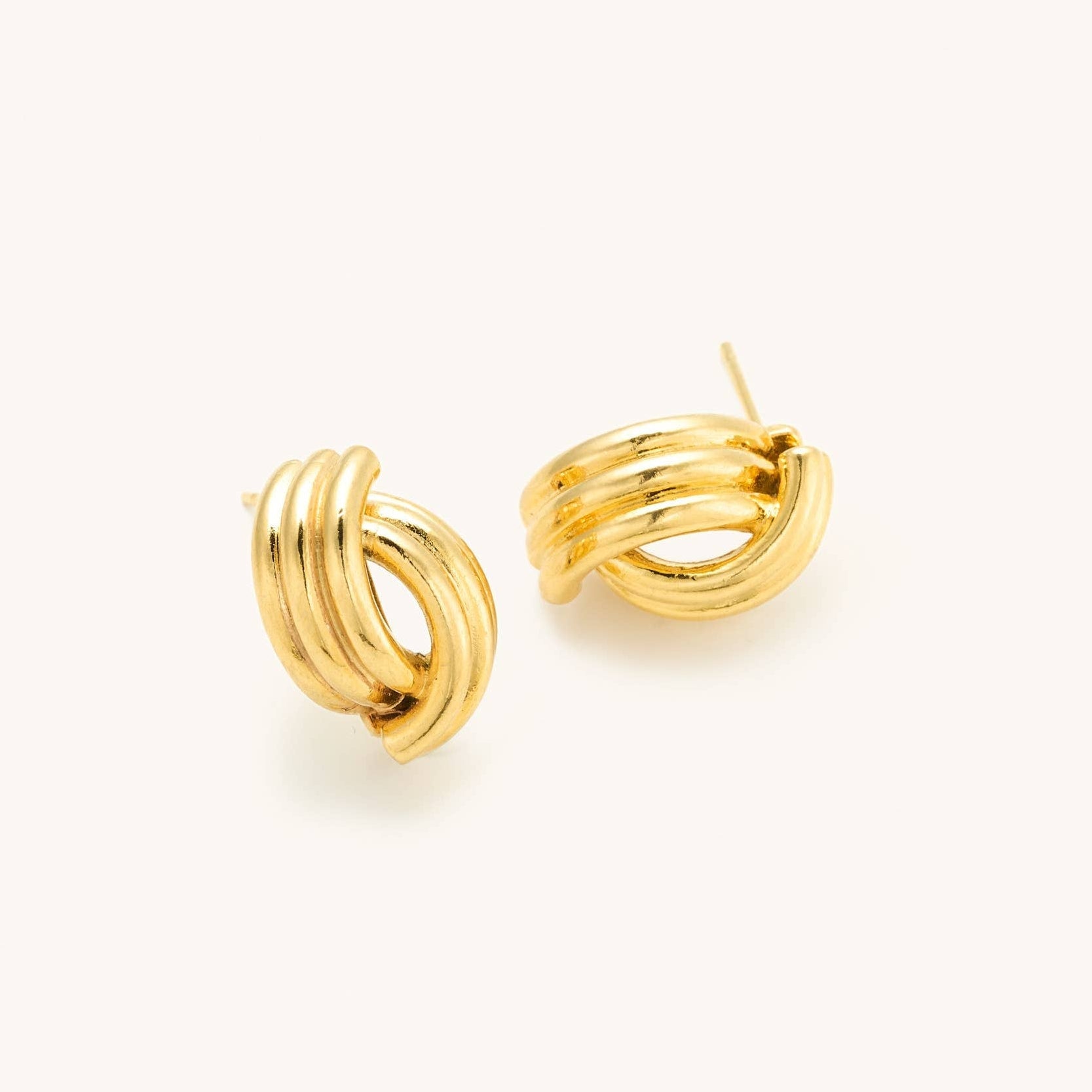 Gold Knot Studs
