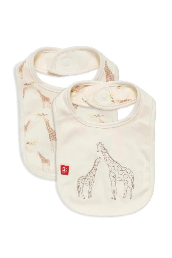 Jolie Giraffe Reversible Bib