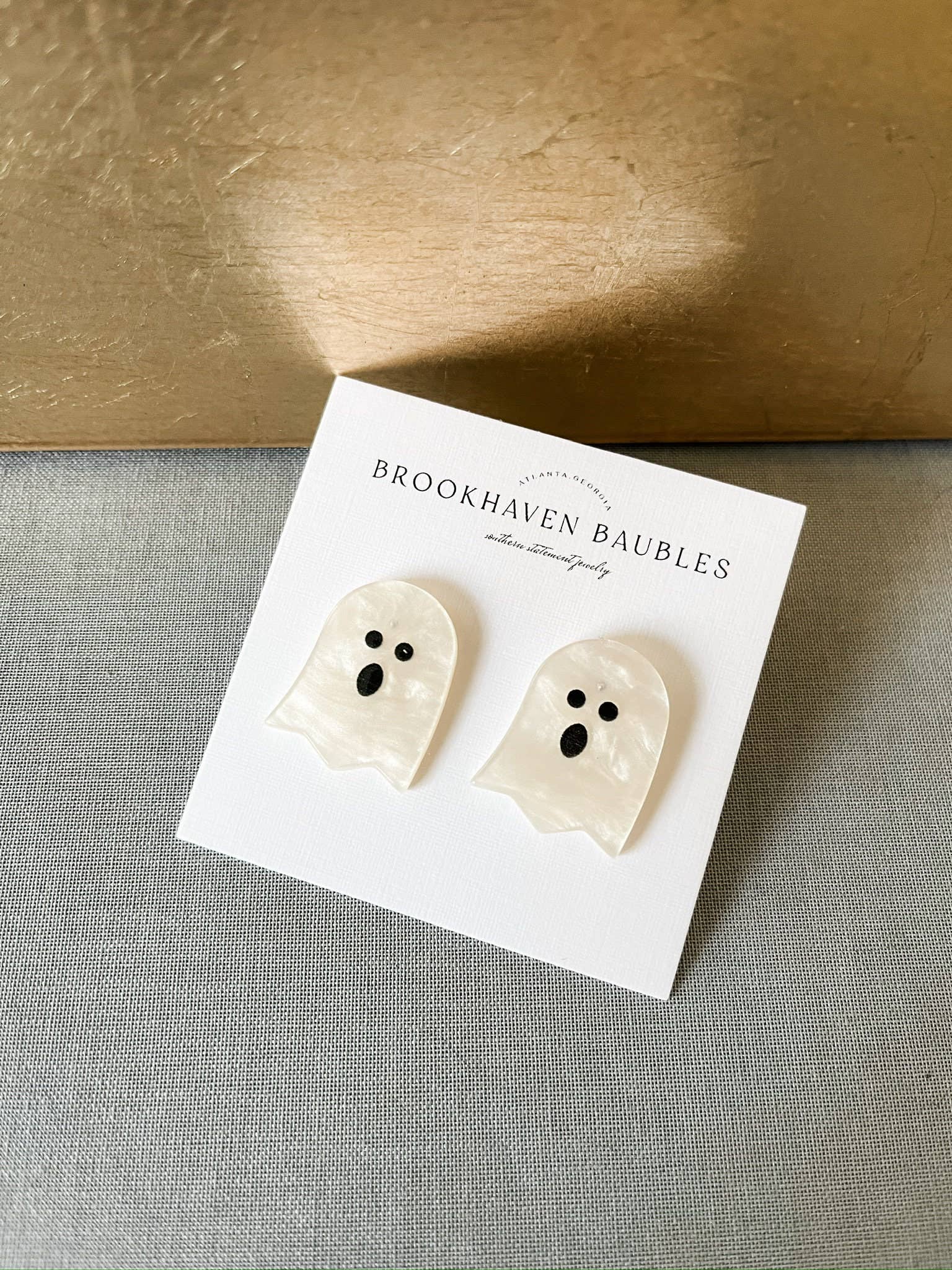 Halloween Acrylic Ghost Earrings