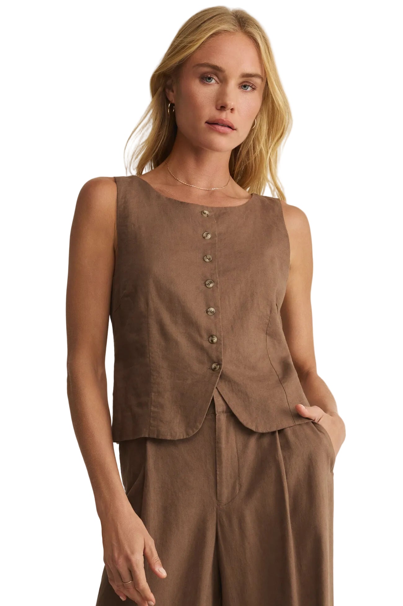 ROMAN LINEN VEST